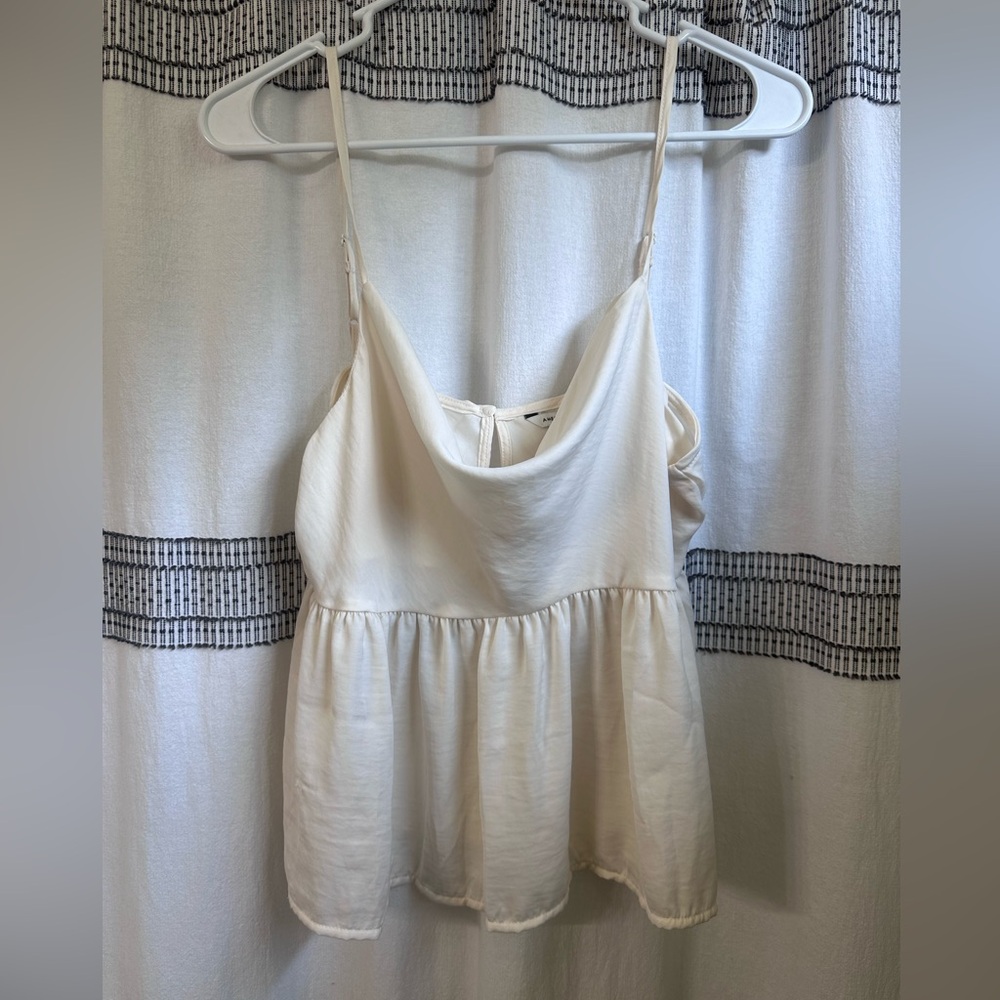American Eagle Outfitters Cream Tank Top